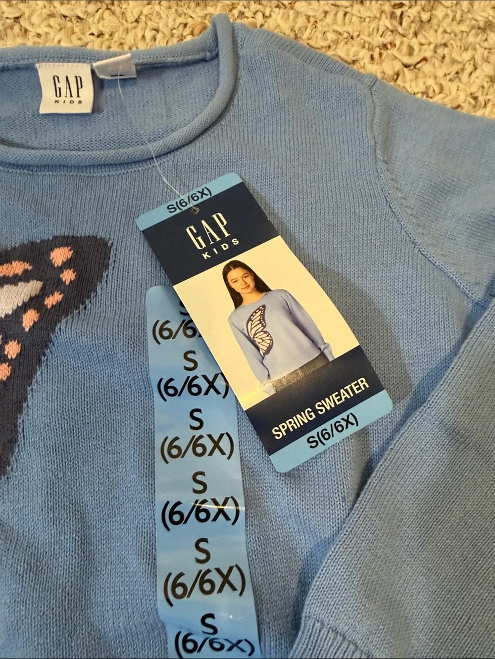 GAP Kids Light Blue Crewneck Top